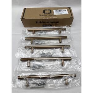 5 Pack Champagne Bronze Cabinet Pulls Gold Cabinet Handles 5 Inch(128Mm) *READ..
